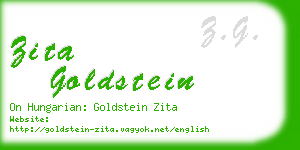 zita goldstein business card